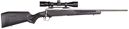 Savage Arms 57344 110 Apex Storm XP 6.5 Creedmoor 4+1 24", Matte Stainless Metal, Synthetic Stock, Vortex Crossfire II 3-9x40mm Scope