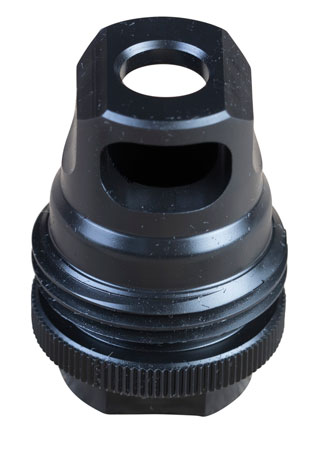 SilencerCo AC2627 ASR Muzzle Brake Black Steel 5/8"-24 Threads, 30 Cal