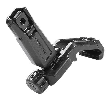 Magpul MAG526-BLK MBUS Pro Offset Sight Rear  QPQ Melonited Steel Construction for AR-15