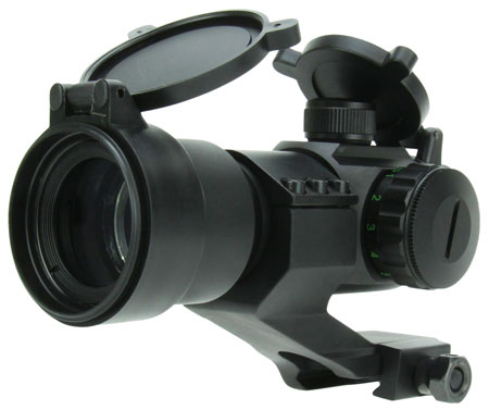 TacFire RD004 1x30 Dual Illuminated Red/Green Dot Sight  Black Anodized 1 x 30 mm 2 MOA Dot