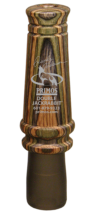 Primos 366 Randy Anderson Double Jackrabbit Open Call Double Reed Rabbit Sounds Attracts Predators Multi Color Laminated Wood