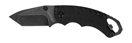Kershaw 8750TBLKBW Shuffle II 2.60" Folding American Tanto Plain Black Oxide 8Cr14MoV SS Blade Black Glass-Filled Nylon Handle Includes Pocket Clip