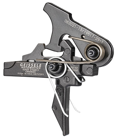 Geissele Automatics 05167 SD-E  Two-Stage Flat Trigger with 2.90-3.80 lbs Draw Weight  &  for AR-15/AR-10