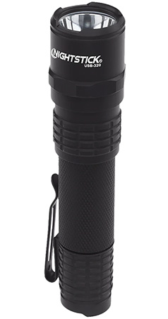 Nightstick USB320 USB Rechargeable EDC Flashlight  Black Anodized 320 Lumens White LED