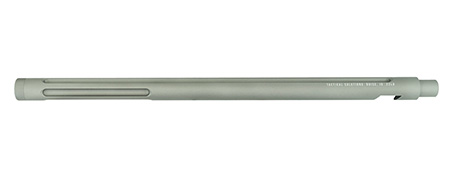 Tactical Solutions 1022TEGMG X-Ring Barrel 22 LR 16.50" Gunmetal Gray Finish Aluminum Material Bull with Fluting  &  Threading for Ruger 10/22