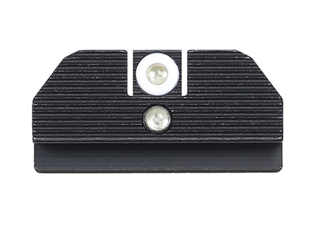 Night Fision GLK001015WGZ Student Of The Gun Accur8 For Glock  Green Tritium White Outline Front Sight-Green Tritium Black Ring Rear Sight Glock 17/17L/19