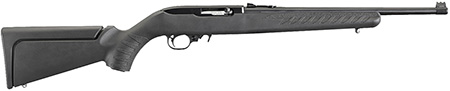 Ruger 31114 10/22 Compact Compact 22 LR 10+1 16.12" Blued Alloy Steel Barrel, Blued Steel Receiver w/Scope Base Adapter, Black Ruger Modular System  Synthetic Stock, Right Hand