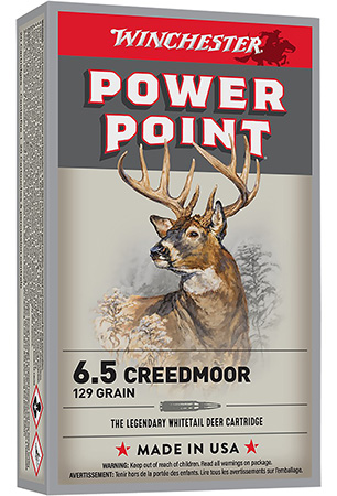 Winchester Ammo X651 Power-Point  6.5Creedmoor 129gr 20 Per Box/10 Case