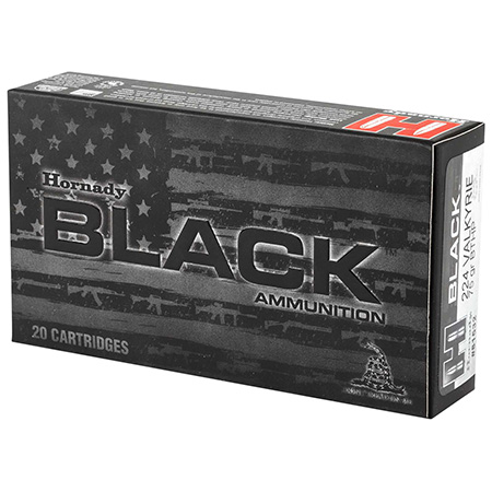 Hornady 81532 Black  224Valkyrie 75gr Boat Tail Hollow Point 20 Per Box/10 Case