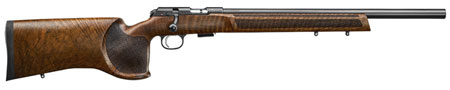 CZ-USA 02345 CZ 457 Varmint MTR Full Size 22 LR 5+1 20" Black Nitride 20.5 Barrel Black Nitride Steel Receiver Turkish Walnut Fixed Varmint-Style Stock Right Hand