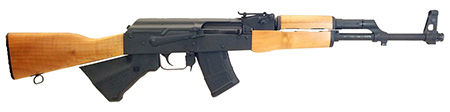 Century Arms RI3333CCN WASR-10 *CA Compliant 7.62x39mm 10+1 16.25" Chrome-Lined Hammer Forged Barrel, Hardwood Stock  &  Forend, Black Polymer Grip w/Integrated Shark Fin, Includes 1 10rd Magazine