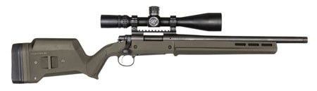 Magpul MAG495-ODG Hunter 700 Stock Fixed with Aluminum Bedding  &  Adjustable Comb OD Green Synthetic for Remington 700 SA