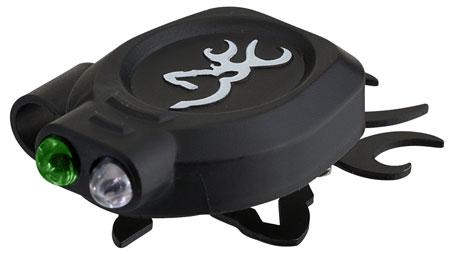 Browning 3716110 Buck Mark Cap Light 6/13 Lumens Green/White LED Bulb Black