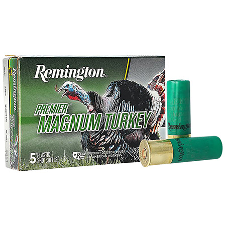 Remington Ammunition 26833 Premier Magnum Turkey 12Gauge 3.50" 2 1/4oz 4Shot 5 Per Box/20 Case