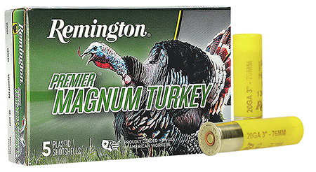 Remington Ammunition 26859 Premier Magnum Turkey 20Gauge 3" 1 1/4oz 6Shot 5 Per Box/20 Case