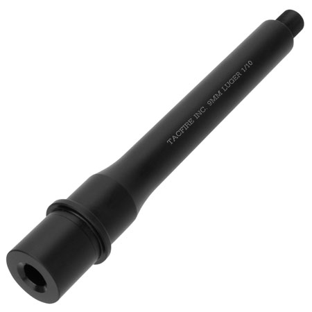 TacFire BAR9MM7 AR Barrel  9mm NATO 7.50" Threaded Black Nitride Stainless Steel, Fits AR Style