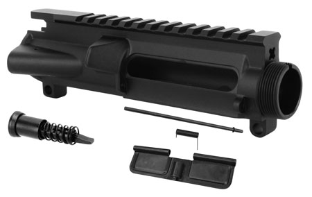 TacFire UP01C Stripped Upper Receiver  5.56x45mm NATO 7075-T6 Aluminum Black Anodized Receiver for AR-15