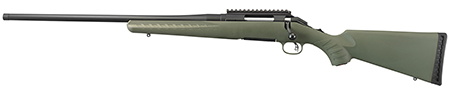 Ruger 26918 American Predator  Full Size 308 Win 4+1 22" Matte Black Threaded Barrel Matte Black Steel Receiver w/Picatinny Rail, Fixed Moss Green Synthetic Stock, Left Hand