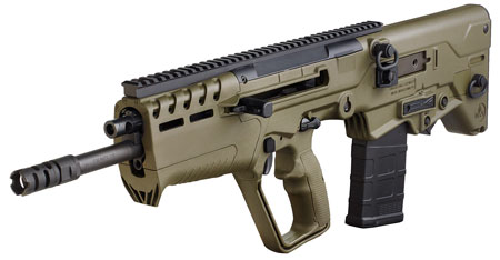 IWI US T7G1610 Tavor 7 7.62x51mm NATO Caliber with 16.50" Barrel, 10+1 Capacity, OD Green Metal Finish, OD Green Fixed Bullpup Stock  &  Polymer Grip Right Hand