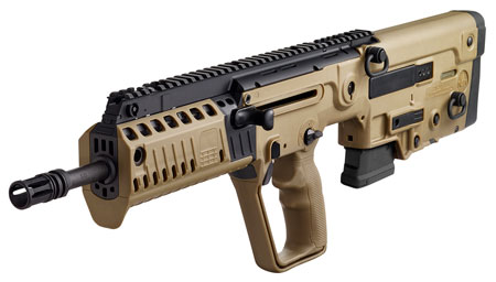 IWI US XFD1610 Tavor X95 5.56x45mm NATO Caliber with 16.50" Barrel, 10+1 Capacity, Flat Dark Earth Metal Finish, Flat Dark Earth Fixed Bullpup Stock  &  Polymer Grip Right Hand