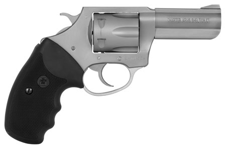 Charter Arms 73802 Pitbull  Large 380 ACP 6 Shot 3" Stainless Steel Barrel  &  Cylinder, Anodized Aluminum Frame w/Black Finger Grooved Rubber Grip