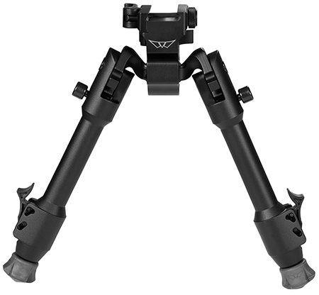 Warne 7901M Skyline Precision Bipod  made of Matte Black Aluminum with Picatinny Rail Attachment Type, Rapid Leg Deployment, 22 Degree Cant, 44 Degree Pan  &  6.90-9.10" Vertical Adjustment