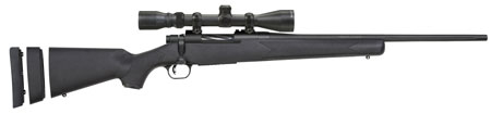 Mossberg 28027 Patriot Super Bantam 6.5 Creedmoor Caliber with 5+1 Capacity, 20" Fluted Barrel, Blued Metal Finish  &  Black Synthetic Stock Right Hand (Youth) Includes 3-9x40mm Scope