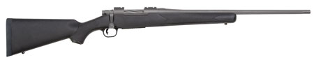 Mossberg 28069 Patriot  Full Size 25-06 Rem 5+1 22" Stainless Cerakote Fluted Barrel, Drilled  &  Tapped Cerakote Stainless Steel Receiver, Black Fixed Synthetic Stock, Right Hand