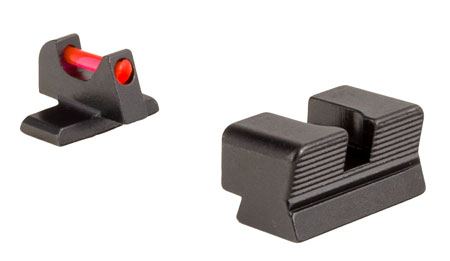 Trijicon 601050 Fiber Sights  Red/Fiber Optic Front Sight-Black/Blank Rear Sight Sig Sauer P225/P226/P228 #8 Front/#8 Rear