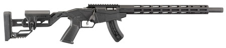 Ruger 8403 Precision Rimfire  17 HMR 9+1 18" Threaded 1137 Alloy Steel Barrel, Hard Coat Anodized Finish, Adjustable Quick-Fit Precision Stock, 0 MOA Picatinny Rail, Optics Ready