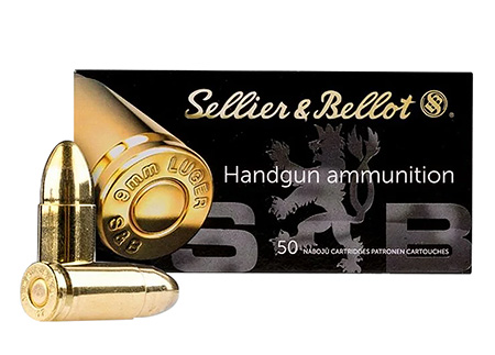 Sellier  &  Bellot SB9NATO Handgun  9mmLuger 124gr Full Metal Jacket 50 Per Box/20 Case