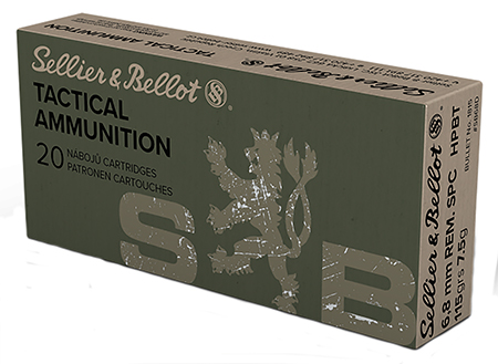 Sellier  &  Bellot SB68D Rifle  6.8mmRemSPC 115gr Hollow Point Boat Tail 20 Per Box/30 Case