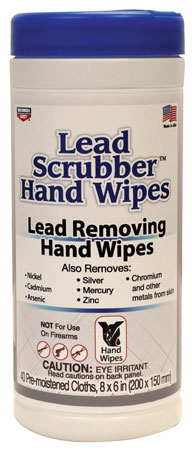 Birchwood Casey 32440 Lead Scrubber  8" x 6" Wipes 40 Per Pkg