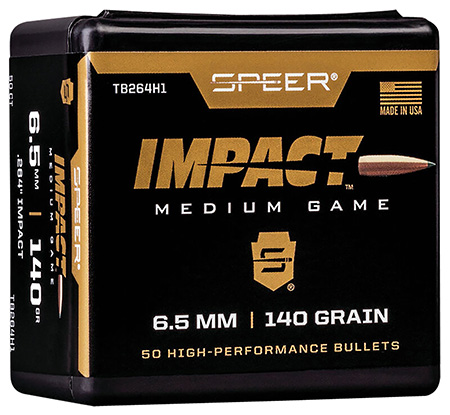 Speer TB264H1 Impact  6.5Creedmoor 140gr Speer Impact 50 Per Box/5 Case
