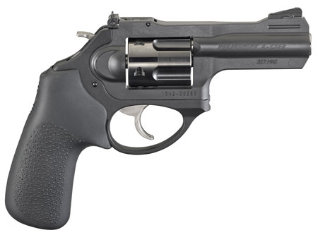 Ruger 5444 LCRx  357 Mag 5rd 3" Matte Black Steel Barrel, Black PVD Cylinder, Matte Black Stainless Steel Frame, Black Hogue Tamer Monogrip Grip