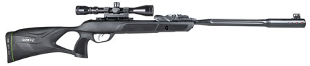Gamo 611006335554 Swarm Fusion 10X Gen 3 Gas Piston 22 10rd Shot Black Black Fluted Steel Barrel Black Receiver Black All Weather Lightweight Thumbhole Stock Scope 3-9x40mm