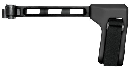 SB Tactical FS1913-01-SB FS1913-01-SB  Side Folding Black Synthetic with 9.60" OAL  &  Nylon Strap for AR-Platform with 1913 Picatinny Rail (Tube Not Included)