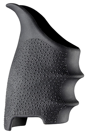 Hogue 17600 HandAll Beavertail Grip Sleeve made of Rubber with Textured Black Finish  &  Finger Grooves for Sig P320