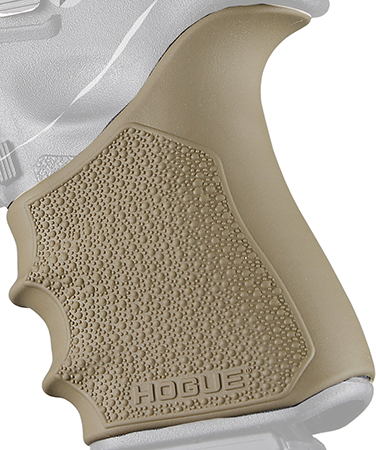 Hogue 17043 HandAll Beavertail Grip Sleeve Textured Flat Dark Earth Rubber for Glock 19, 23, 32, 38 Gen3-4