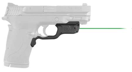 Crimson Trace 0198801 Laserguard  Fits S&W M & P 22/380EZ Shield/9EZ Shield, Green Laser Black Polymer