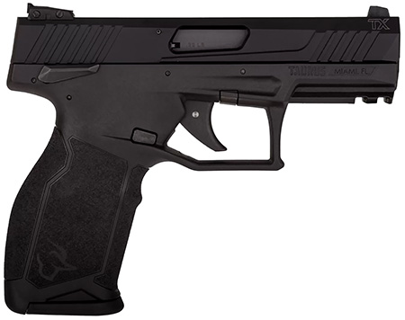 Taurus 1TX22141 TX22  22 LR 16+1 4.10" Matte Black Steel Threaded Barrel, Black Hard Coat Anodized Serrated Slide, Black Polymer Frame w/Picatinny Rail, Black Polymer Grip