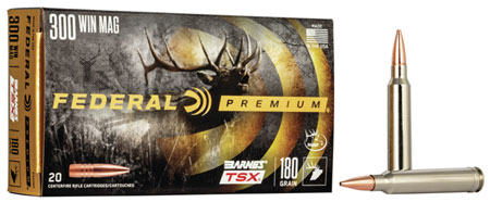 Federal P300WP Premium  300WinMag 180gr Barnes TSX 20 Per Box/10 Case