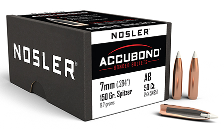 Nosler 54951 AccuBond  7mm 150gr Spitzer Point 50/Box