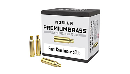 Nosler 10229 Premium Brass Unprimed Cases 6mmCreedmoor Rifle Brass 50/Box