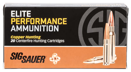 Sig Sauer E243H120 Elite Copper Hunting  243Win 80gr Copper Solid 20 Per Box/10 Case