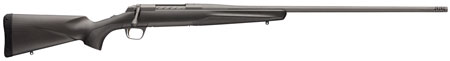 Browning 035459294 X-Bolt Pro Tungsten 6.5 PRC 3+1 24" Fluted  &  Lapped Barrel With Muzzle Brake, Spiral Fluted Bolt, Tungsten Gray Cerakote, Textured Grip Paneled Carbon Fiber Stock