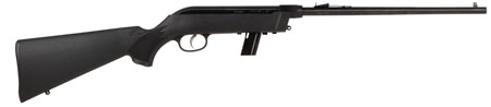 Savage Arms 40210 64 Takedown Full Size 22 LR 10+1 16.50" Black Satin Sporter Barrel, Satin Black Drilled  &  Tapped Carbon Steel Receiver, Matte Black Fixed Synthetic Stock, Left Hand
