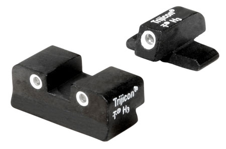 Trijicon 600988 Bright  &  Tough Night Sights  Green/Tritium White Outline Front Sight-Green/Tritium White Outline Rear Sight FN509