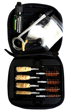 Clenzoil 2328 Field  &  Range Cleaning Kit Multi-Caliber Pistol/17 Pieces Black