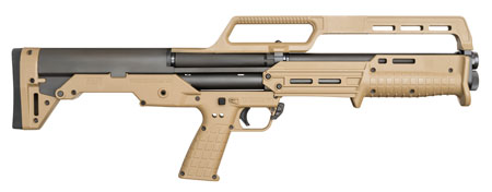 Kel-Tec KS7TAN KS7  12 Gauge Pump 3" 6+1 18.50" Black Steel Barrel, Tan Receiver, Tan Synthetic Stock  &  Grip